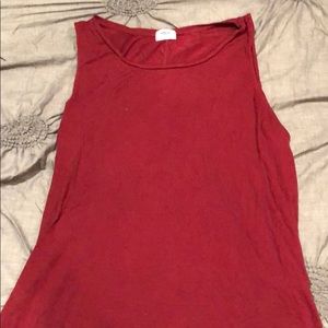 PLUS Maroon Tank Top